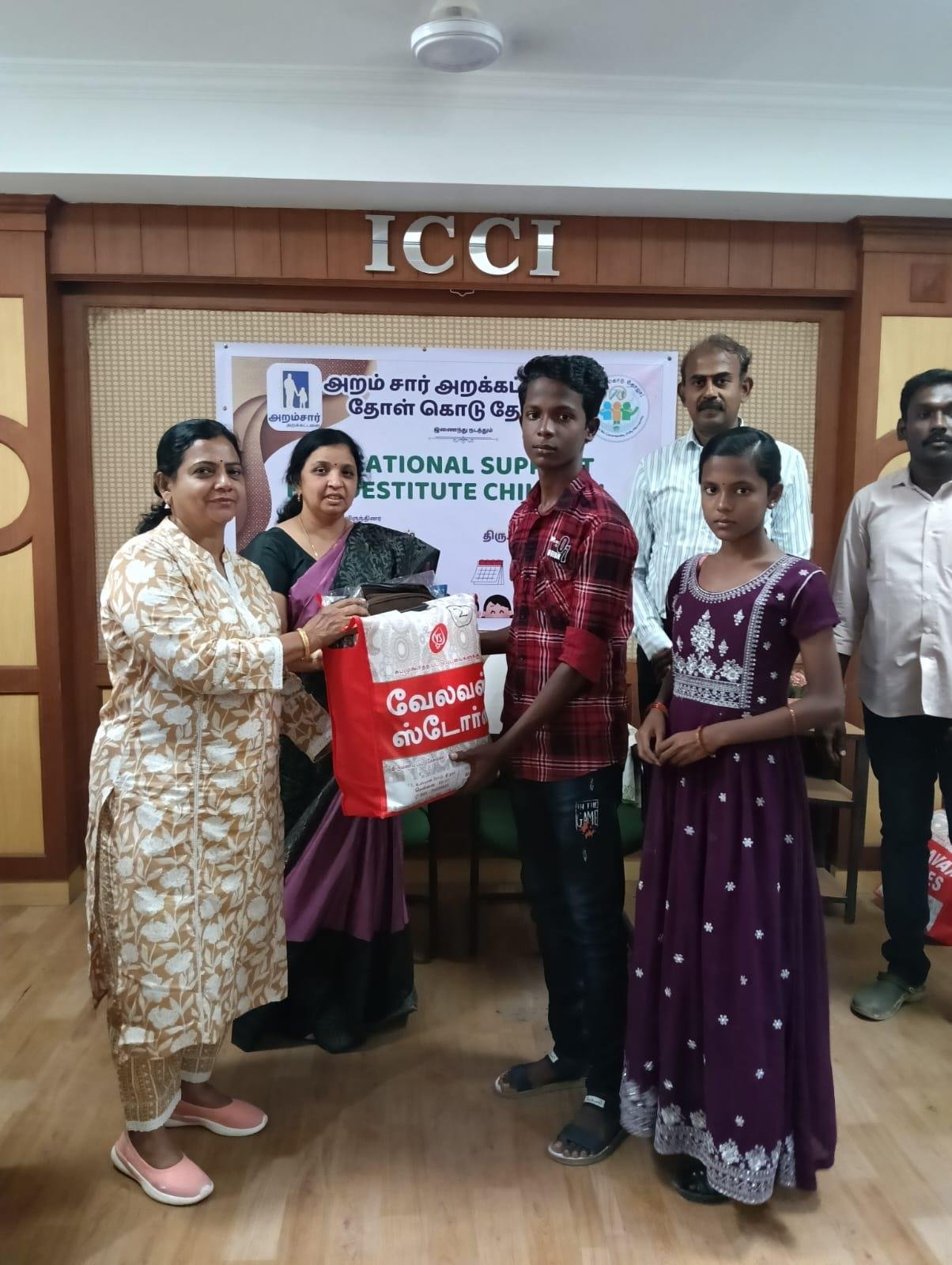 Supply bags gifted to destitute children