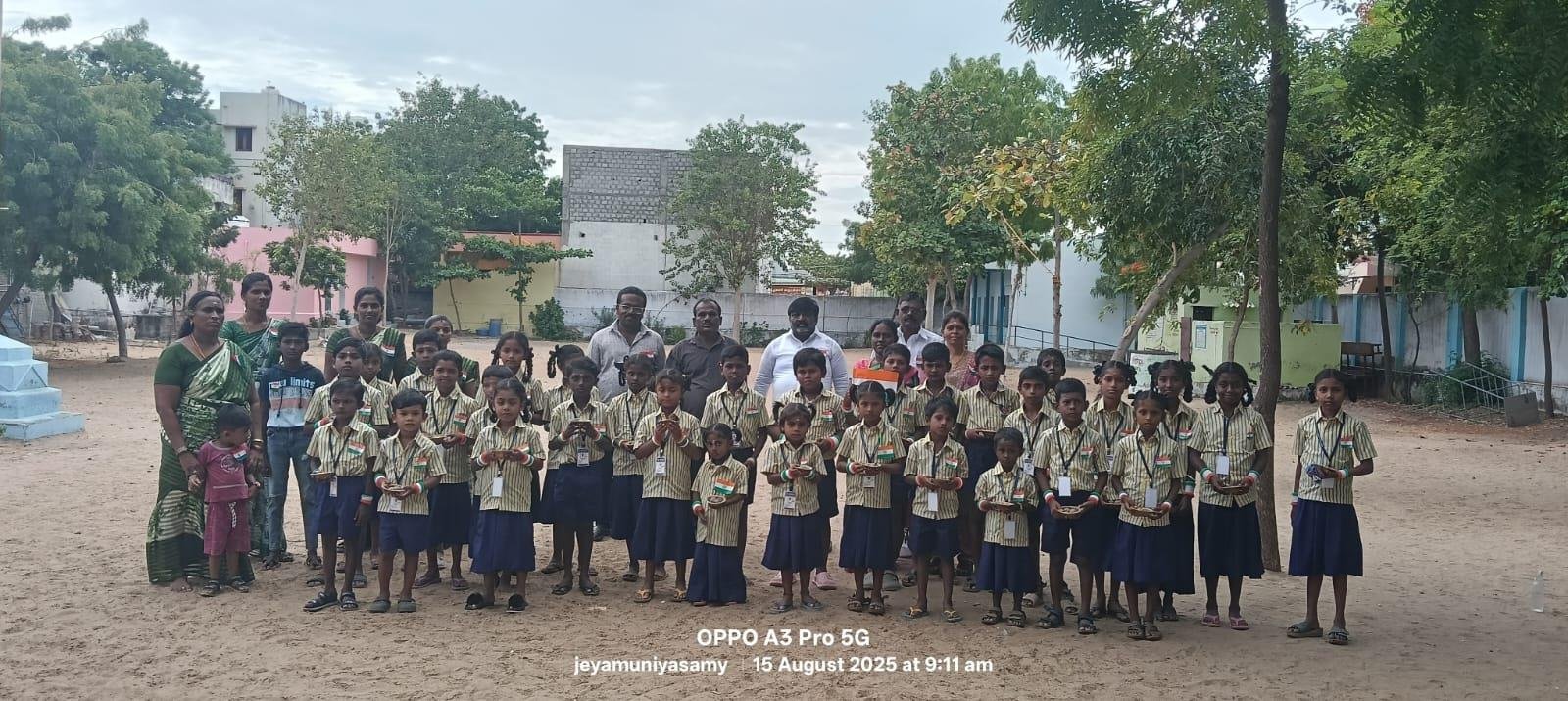 Independence Day with school students