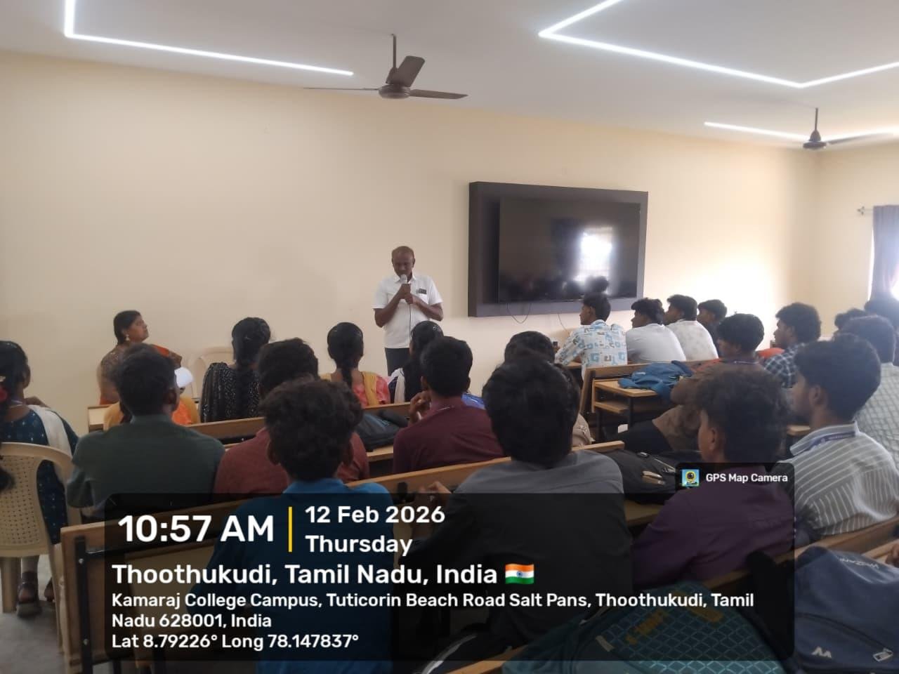 Guest talk at Kamaraj College