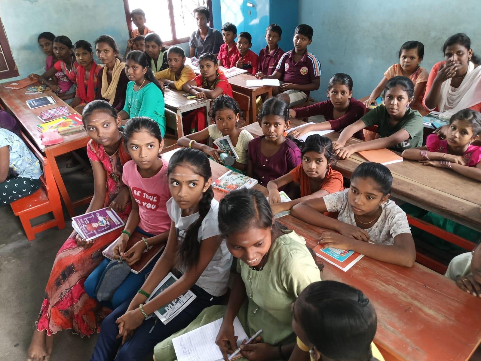 Classroom study session for local youth
