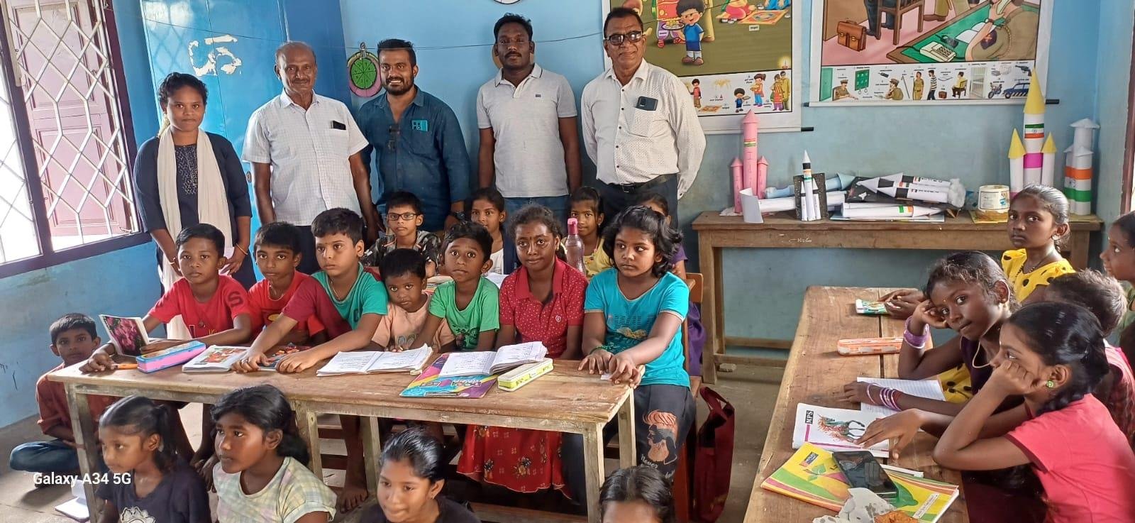 After-school tuition class group photo