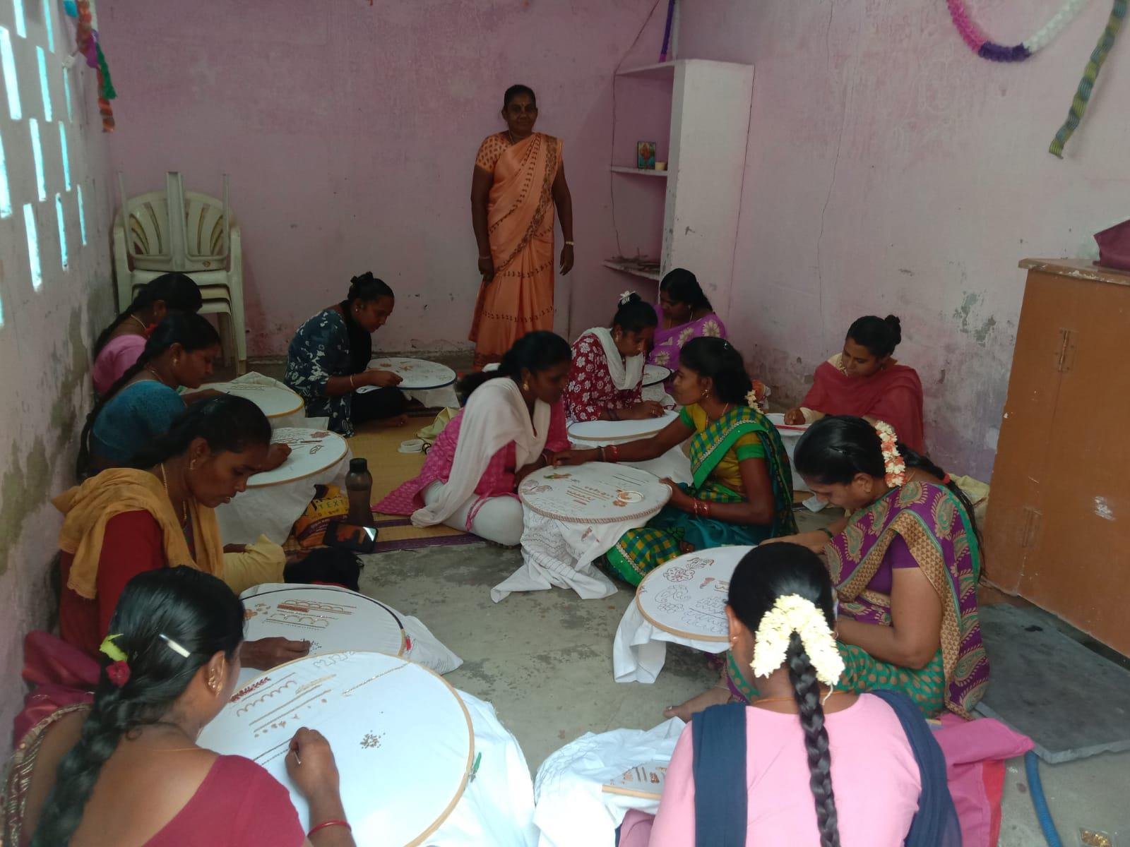 Embroidery skill training for women