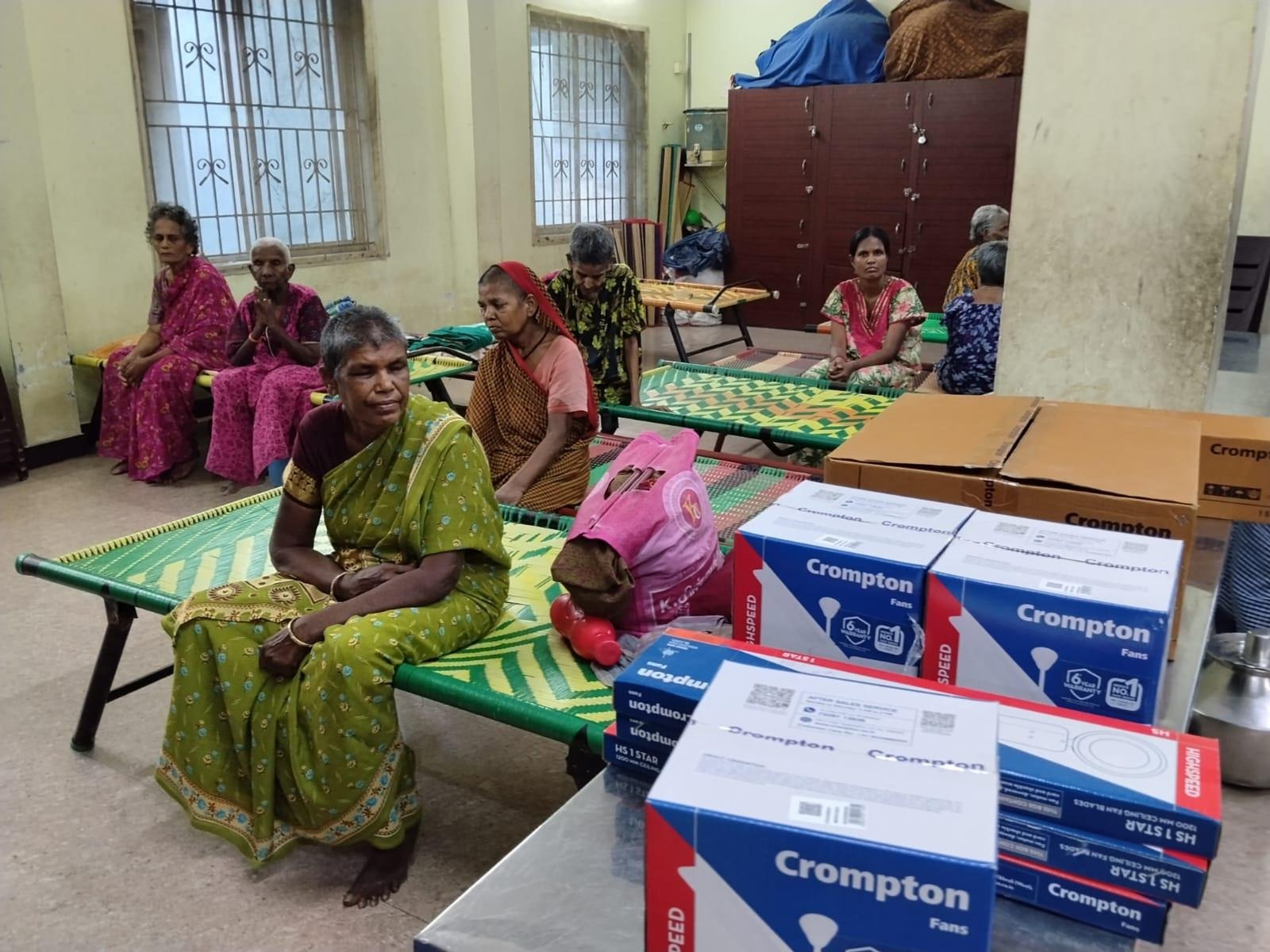 Essentials donated to elders in care